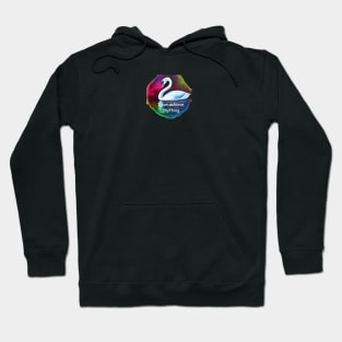 Confidence mantra with swan, colorful design Hoodie